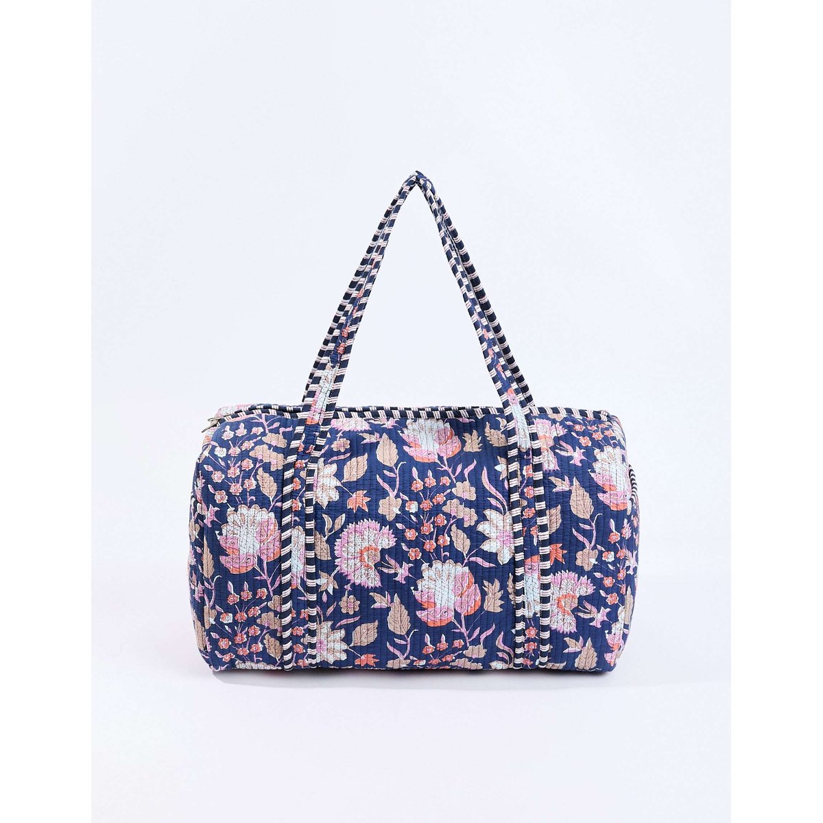 Sac week-end coton imprimé DUFFLE couleur unique, LA FIANCÉE