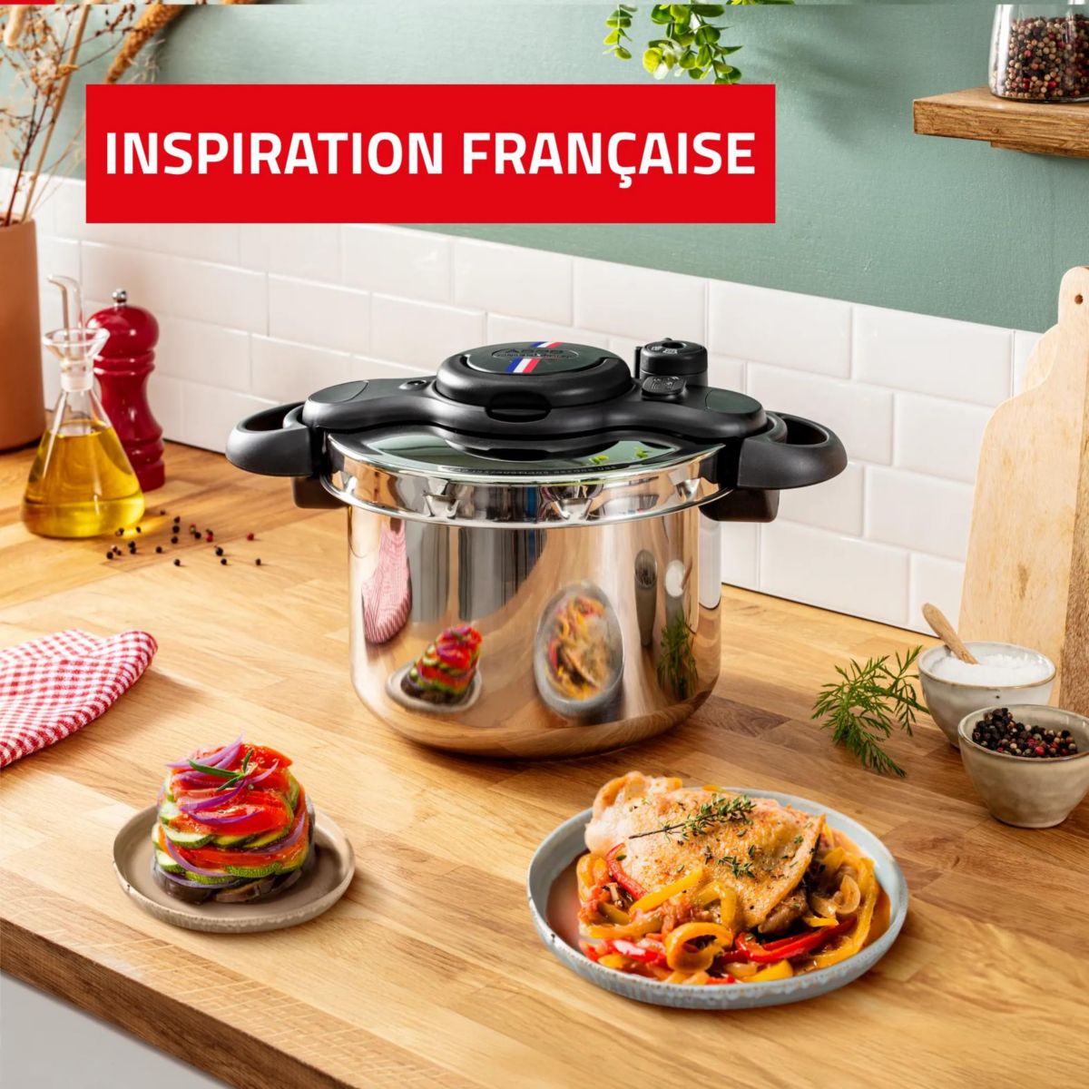 Autocuiseur ClipsoMinut Cocotte de vos Regions 7.5L couleur unique, SEB