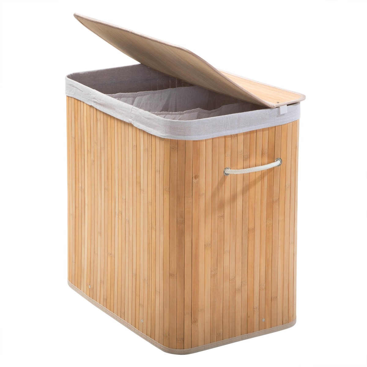 Panier à linge en bambou 150L - YSA bois clair, CALICOSY