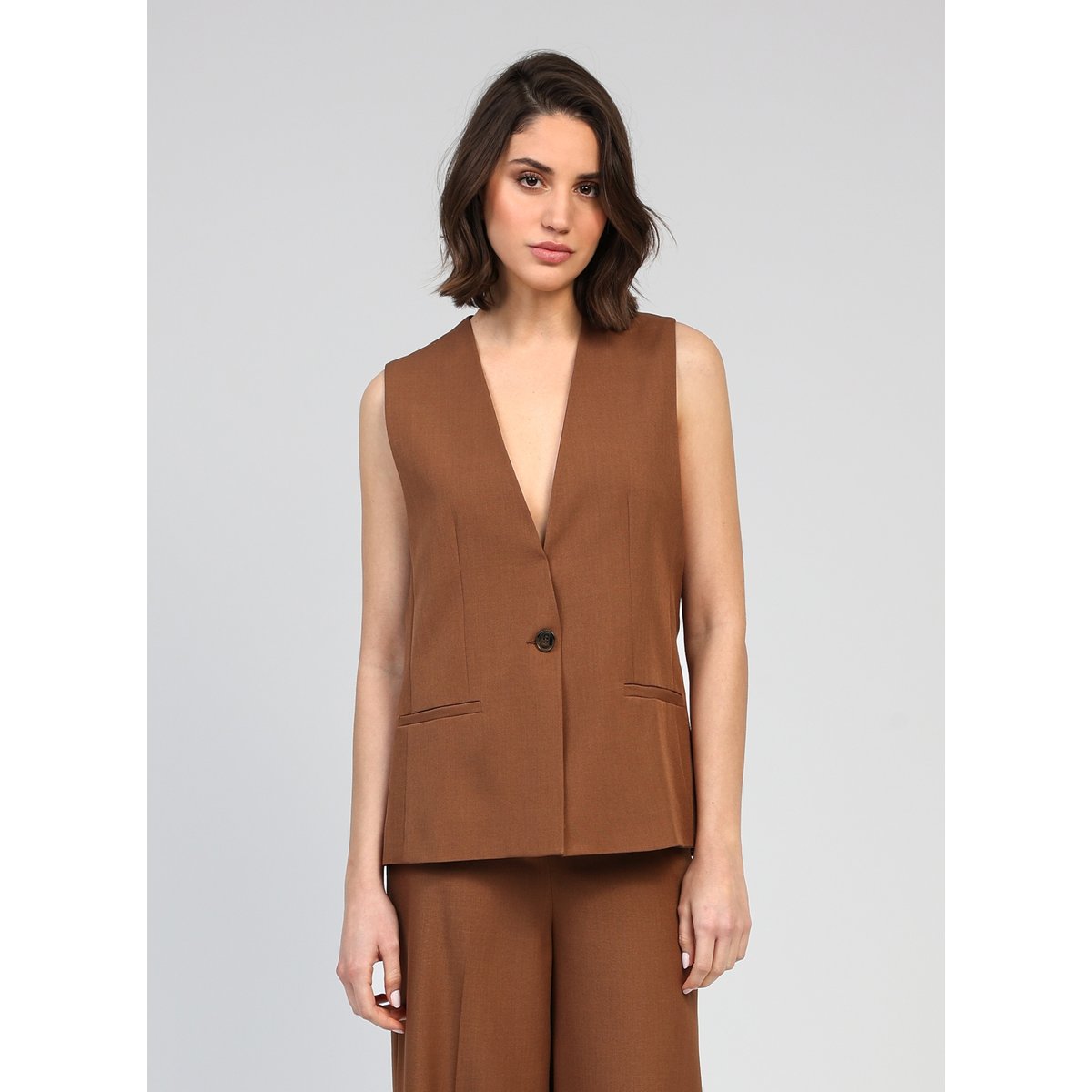 VESTE ZALIA beige uni, AN'GE