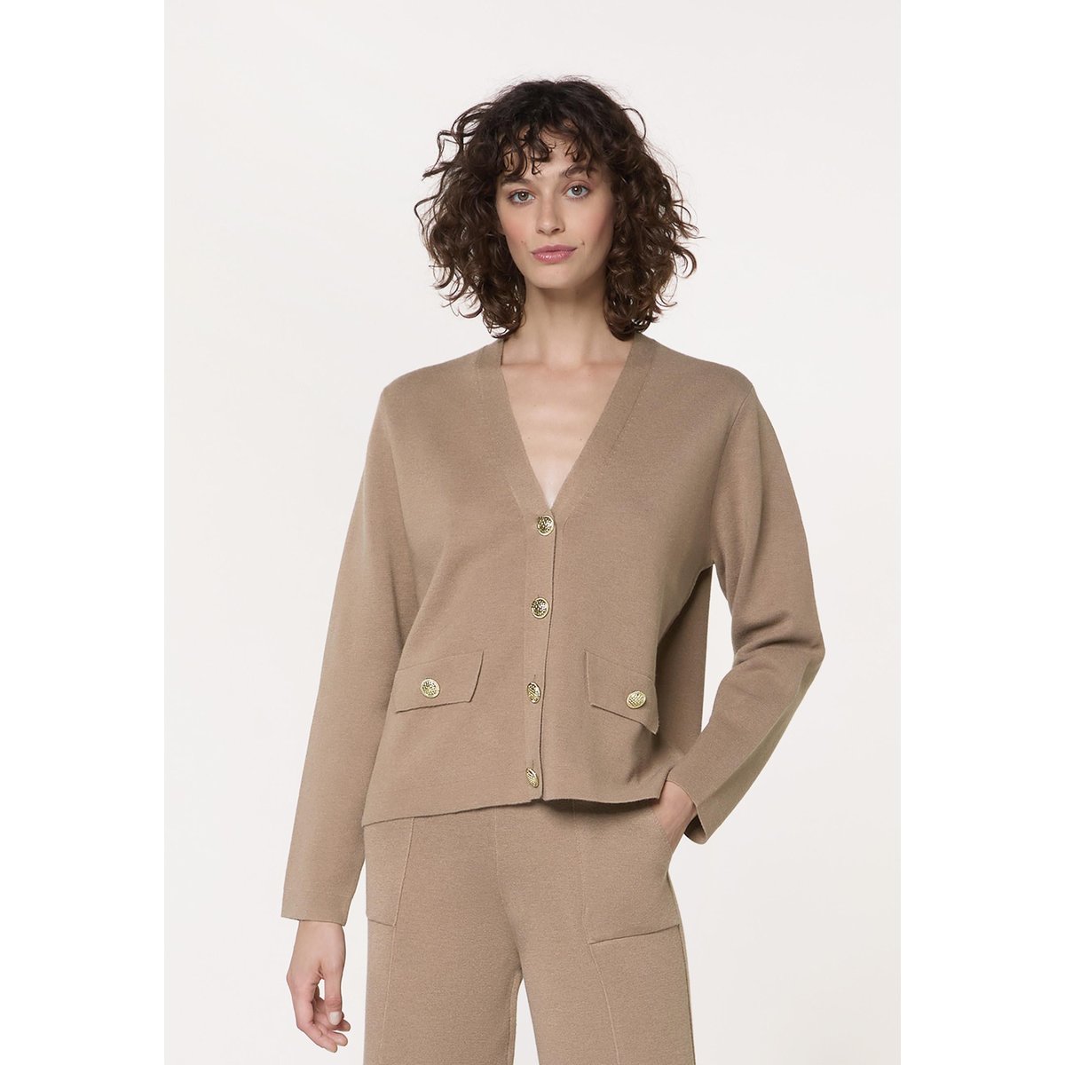 Veste courte en maille milano 1VN4267349 marron, RODIER