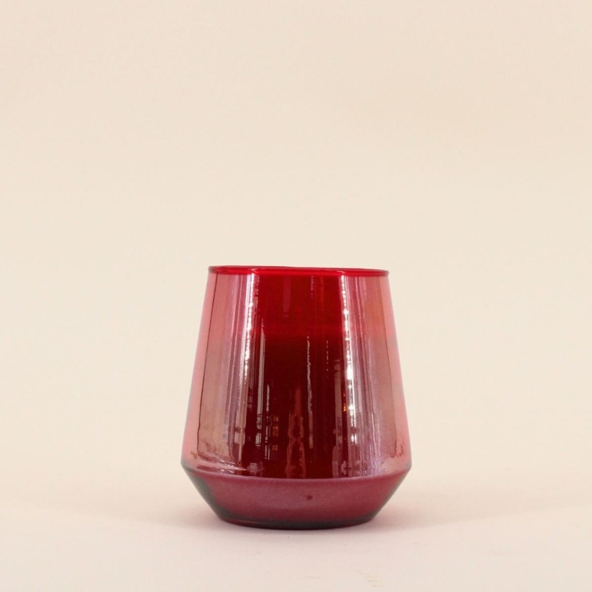 Bougie parfumée verre lustré 480g, boite cadeau rouge, ORNAMI
