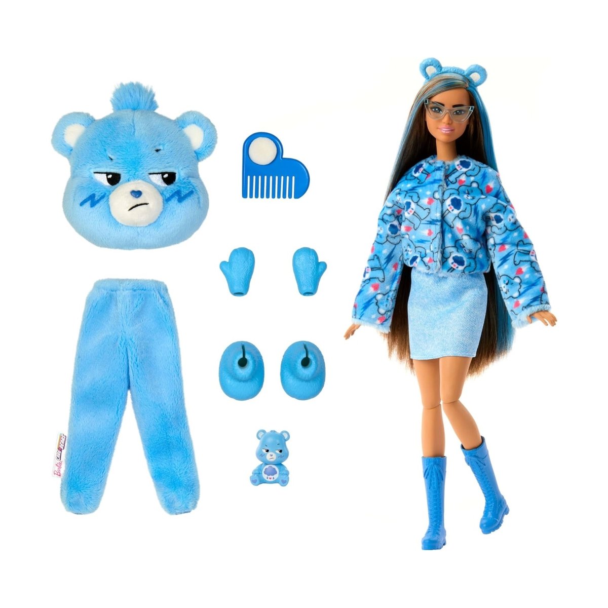 Poupée Cutie Reveal Bisounours bleu, MATTEL