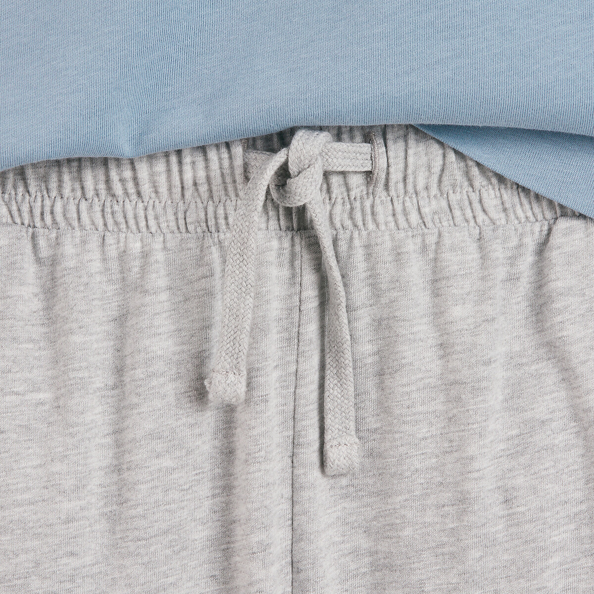 Pyjama in katoen blauw/grijs, LA REDOUTE COLLECTIONS