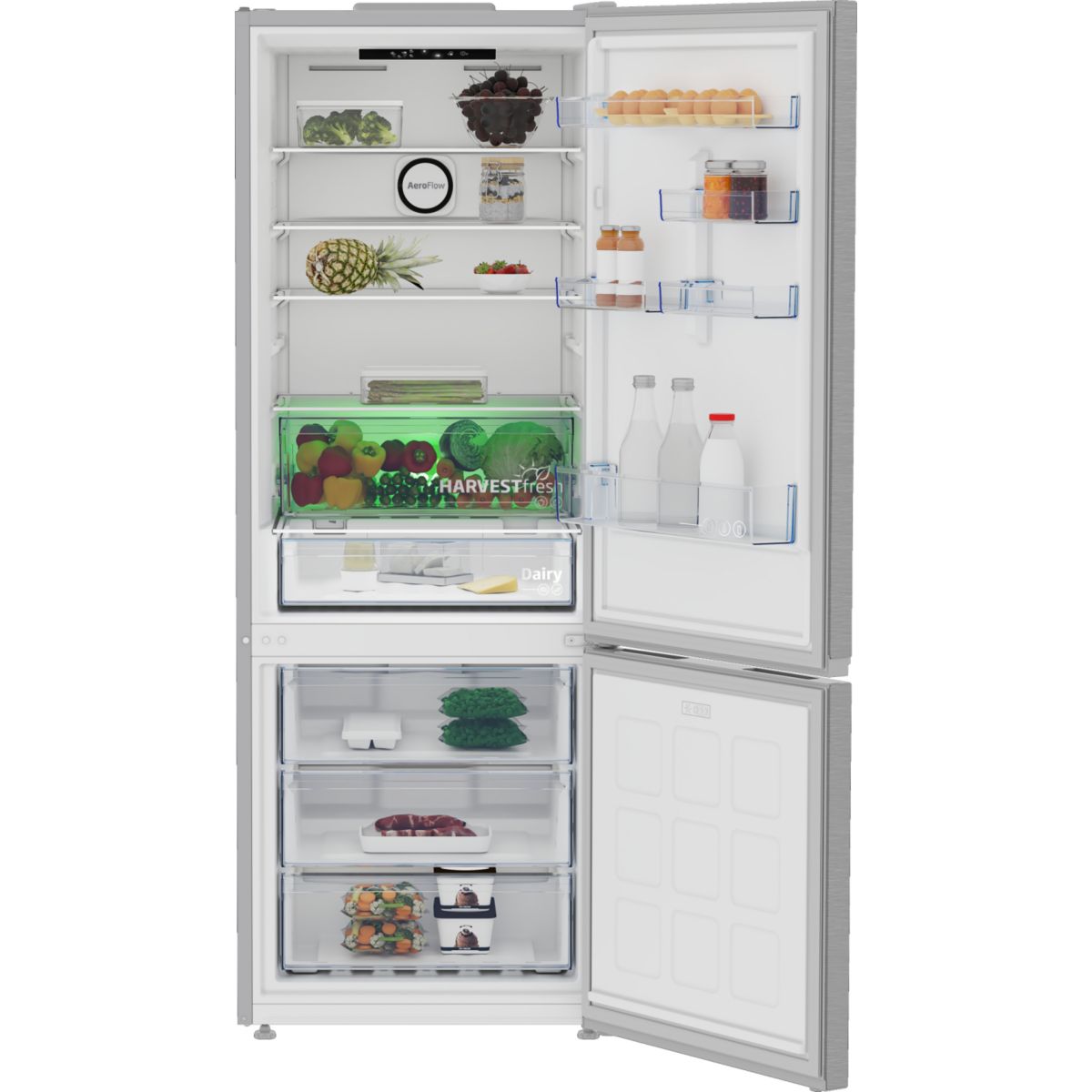 Réfrigérateur combiné B3RCNE565HXB couleur unique, BEKO