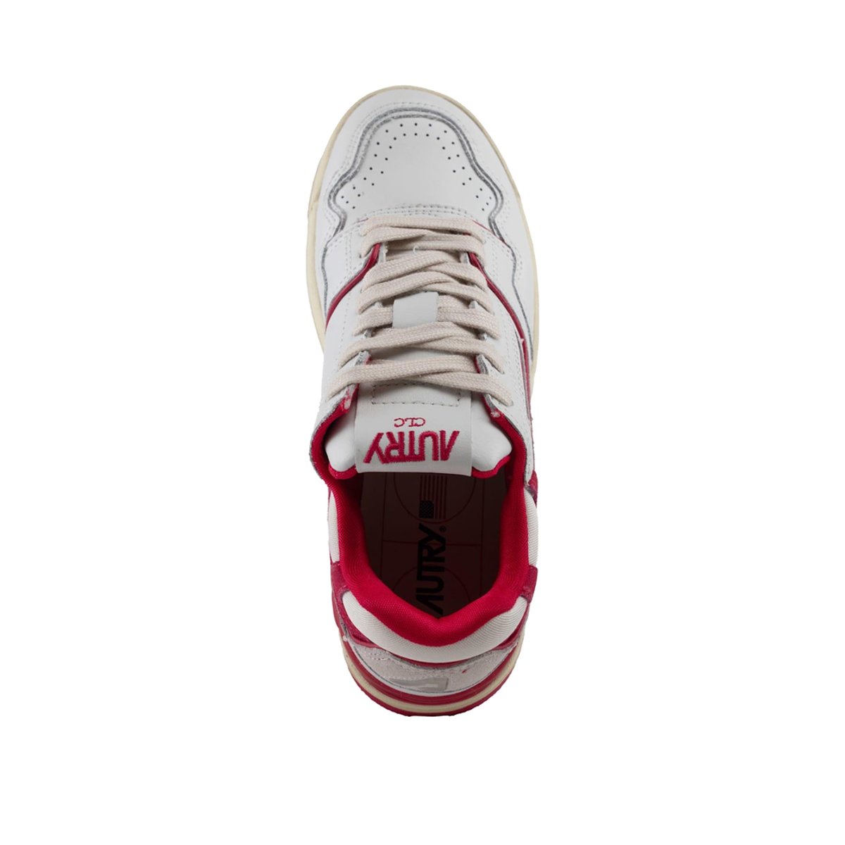 Sneakers AUTRY CLC blanc / rouge / beige, AUTRY