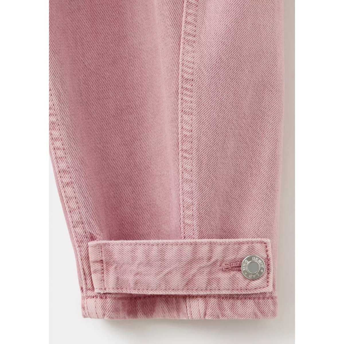 Jean ballon ourlet ajustable rose, MANGO KIDS