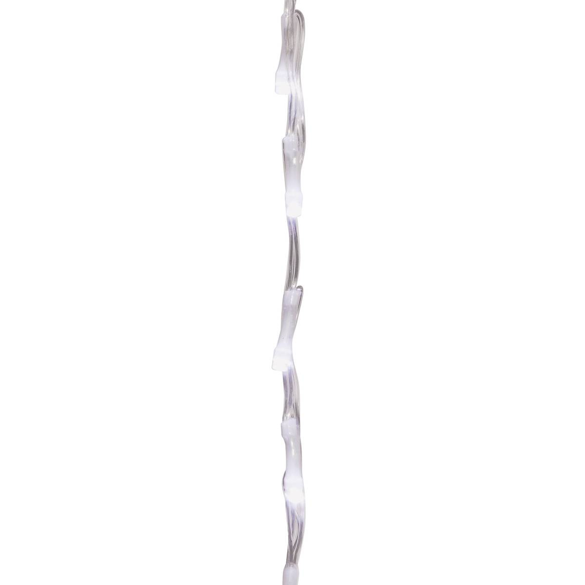 Rideau lumineux stalactite d'extérieur 15 m 900 LED blanc froid à effets avec minuteur sur secteur blanc froid, FEERIC LIGHTS & CHRISTMAS