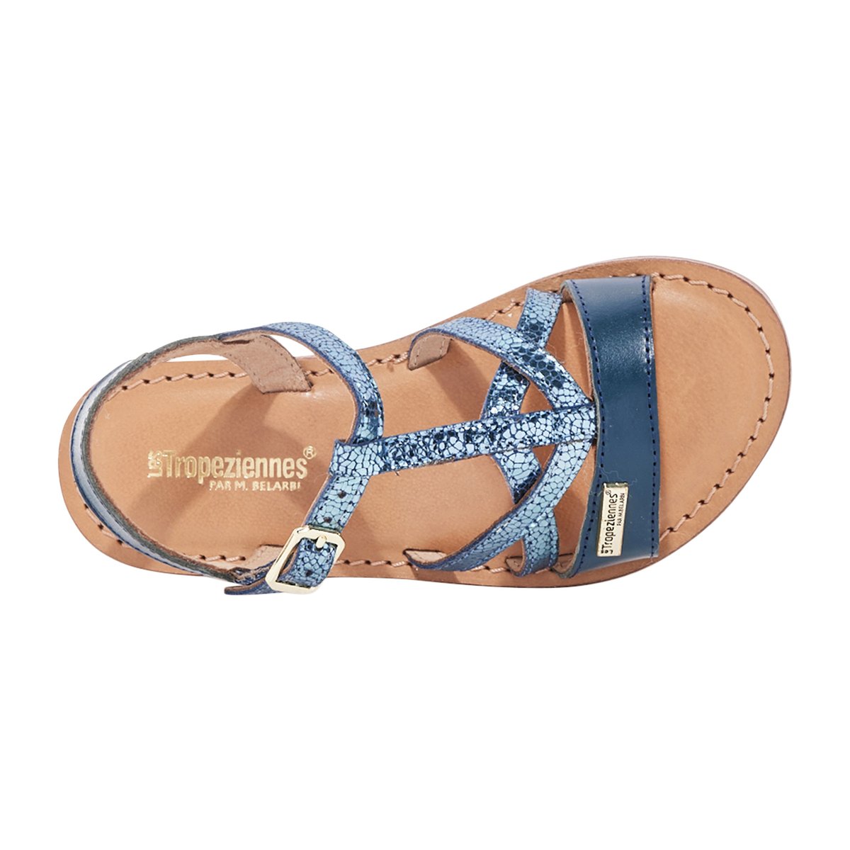 Sandales Cuir Les Tropeziennes Biron marine/multi, LES TROPEZIENNES PAR M.BELARBI