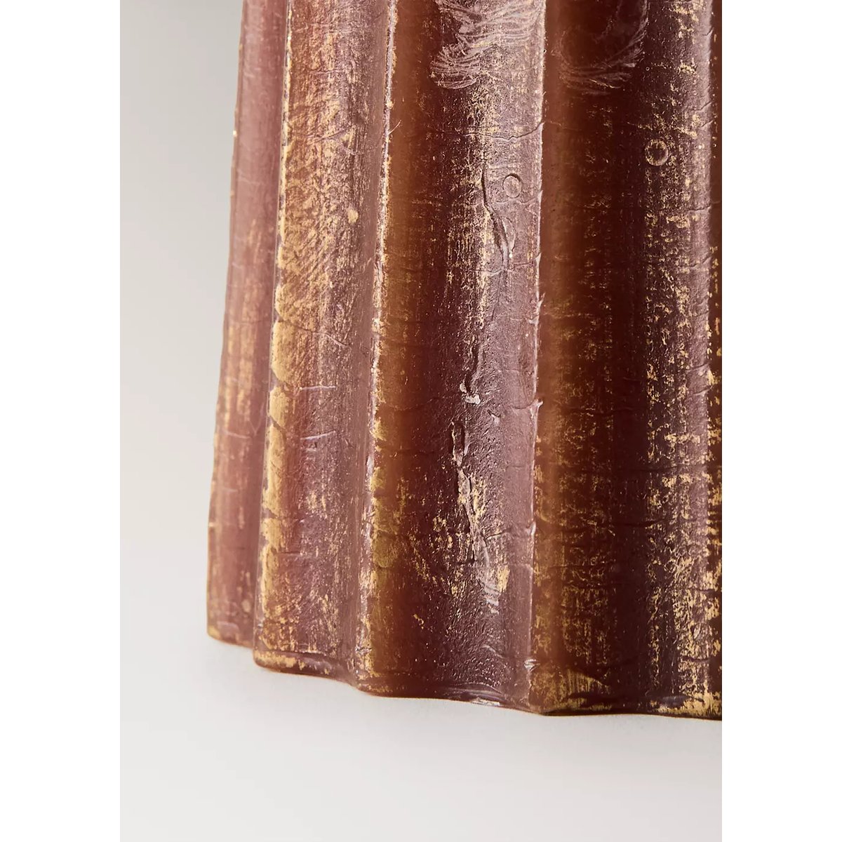 Bougie géométrique 400 g marron, MANGO HOME