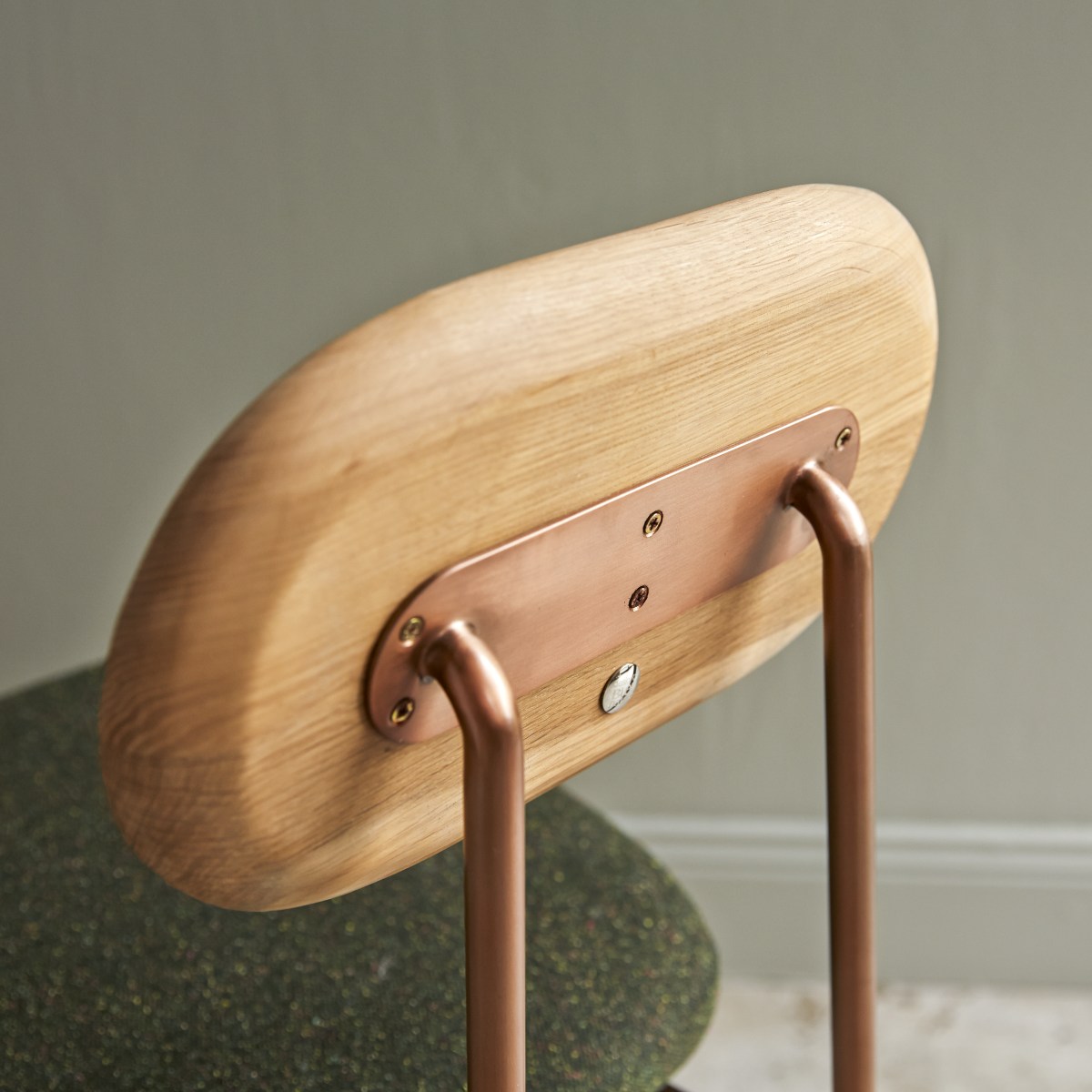 Chaise en Tissu massif, YUTAPI vert, TIKAMOON