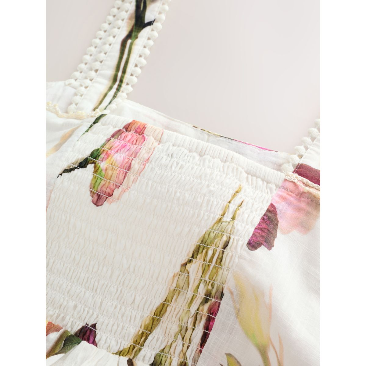 Robe mi-longue d'été blanc/violet, NEXT