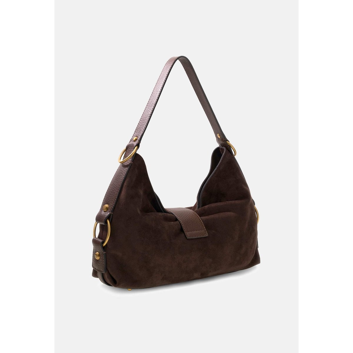 Grand Sac À Épaule Camden marron, GUESS