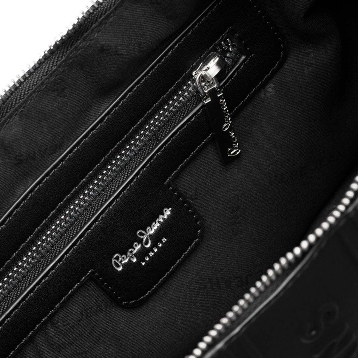Sac Demi-Lune Avec Fermeture Éclair noir, PEPE JEANS