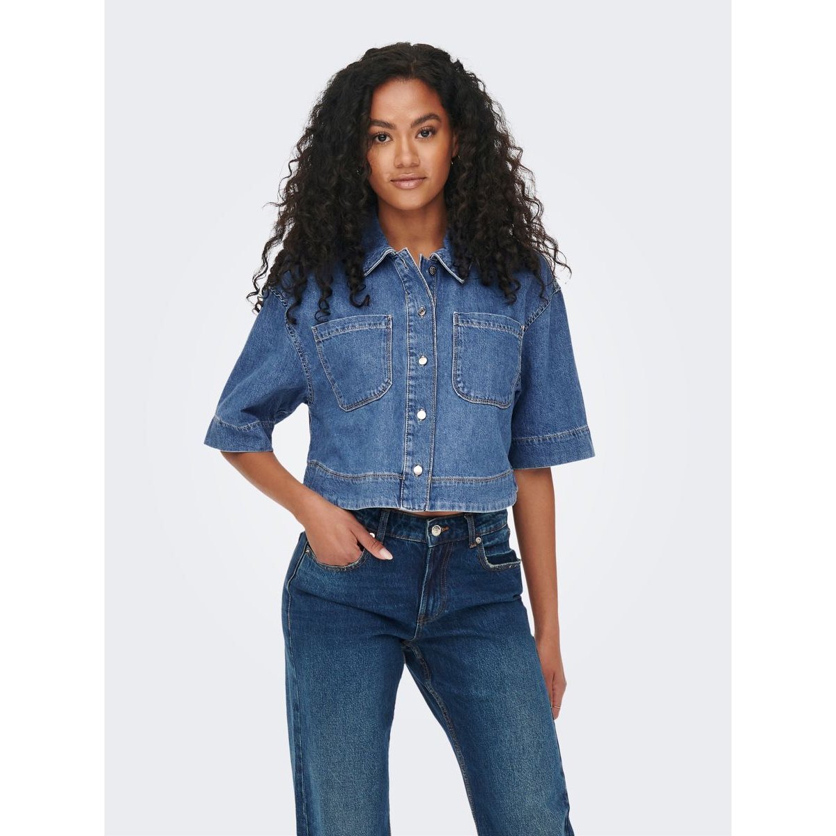 Chemise En Denim medium blue denim, ONLY