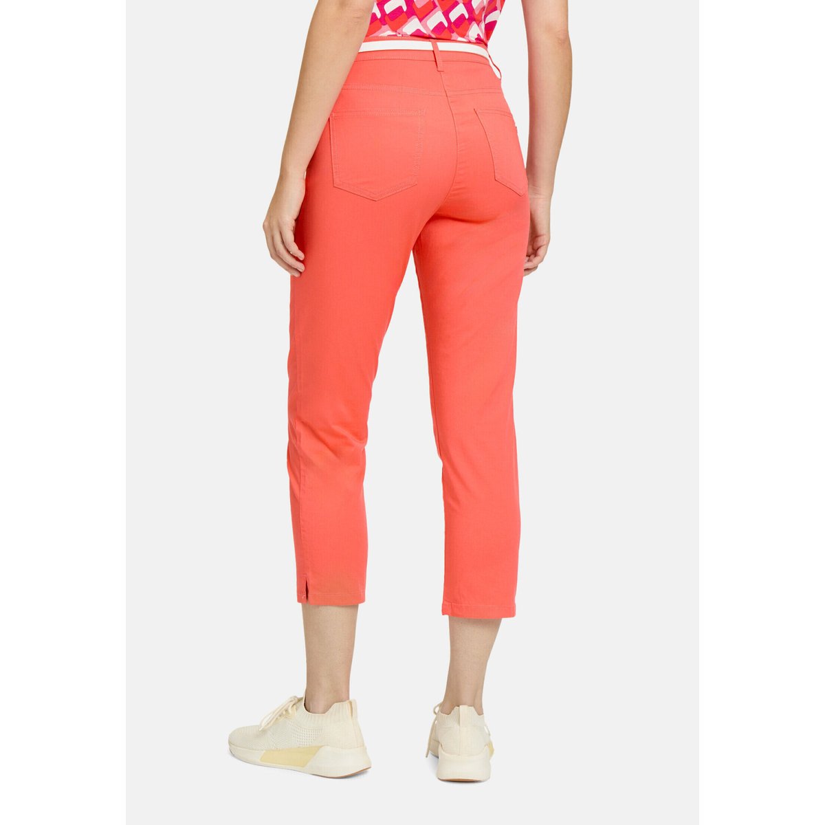 Pantalon d'été à ceinture hot coral, BETTY BARCLAY