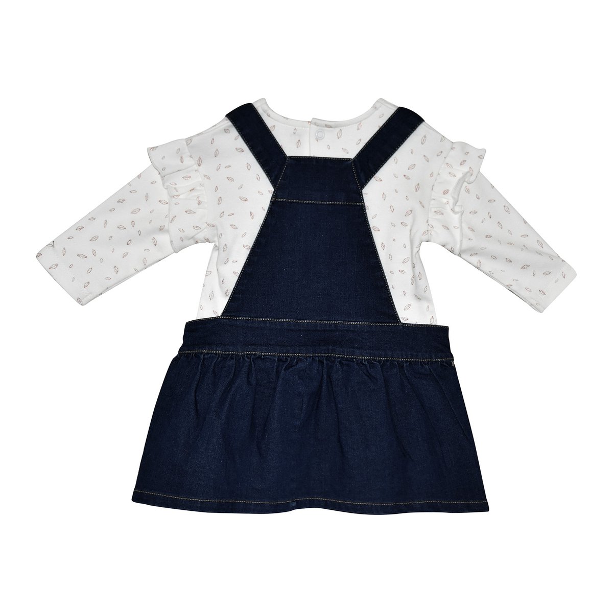 T shirt + robe salopette deborah bleu, SUCRE D'ORGE