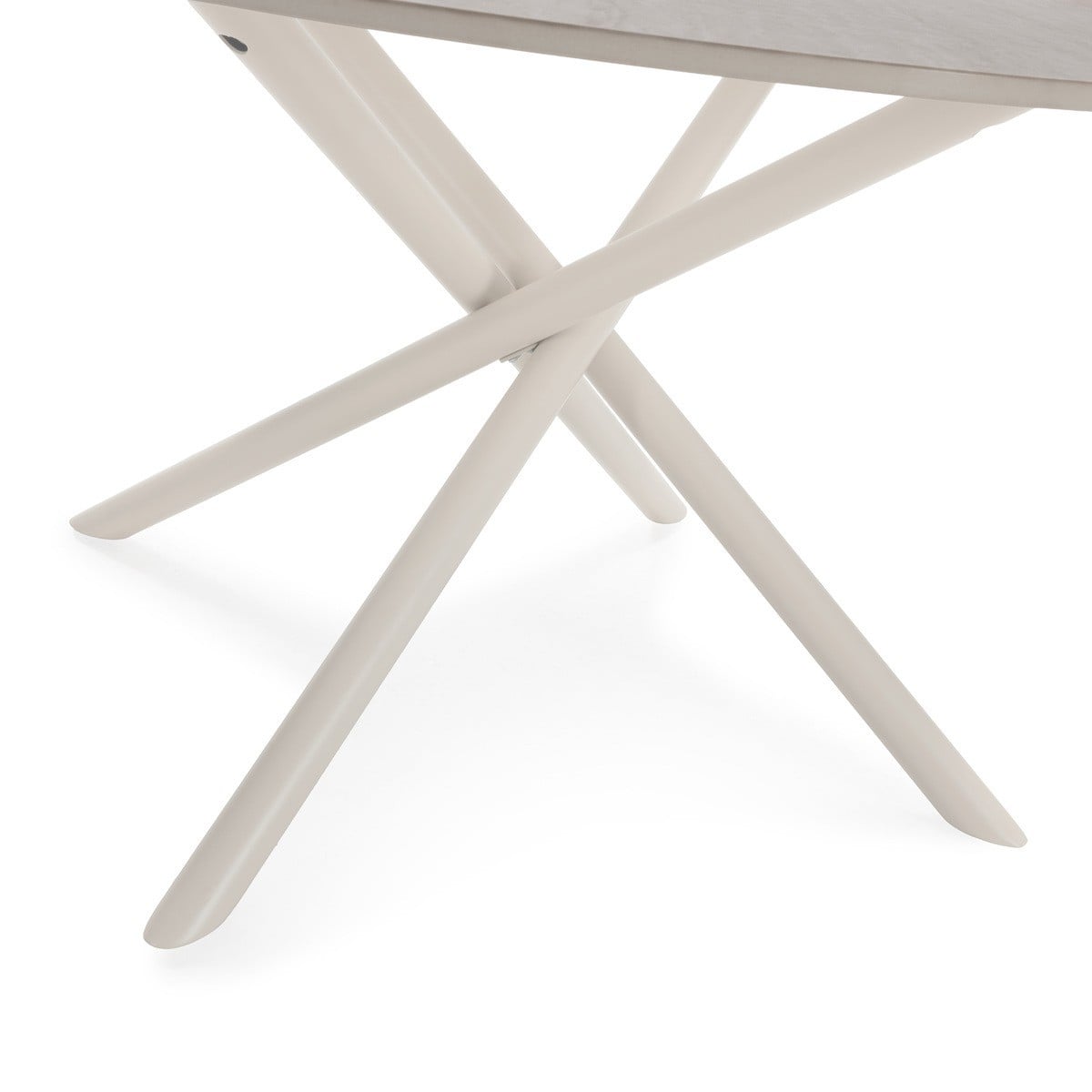 Table basse ronde avec pieds en métal - YSIA beige, CALICOSY