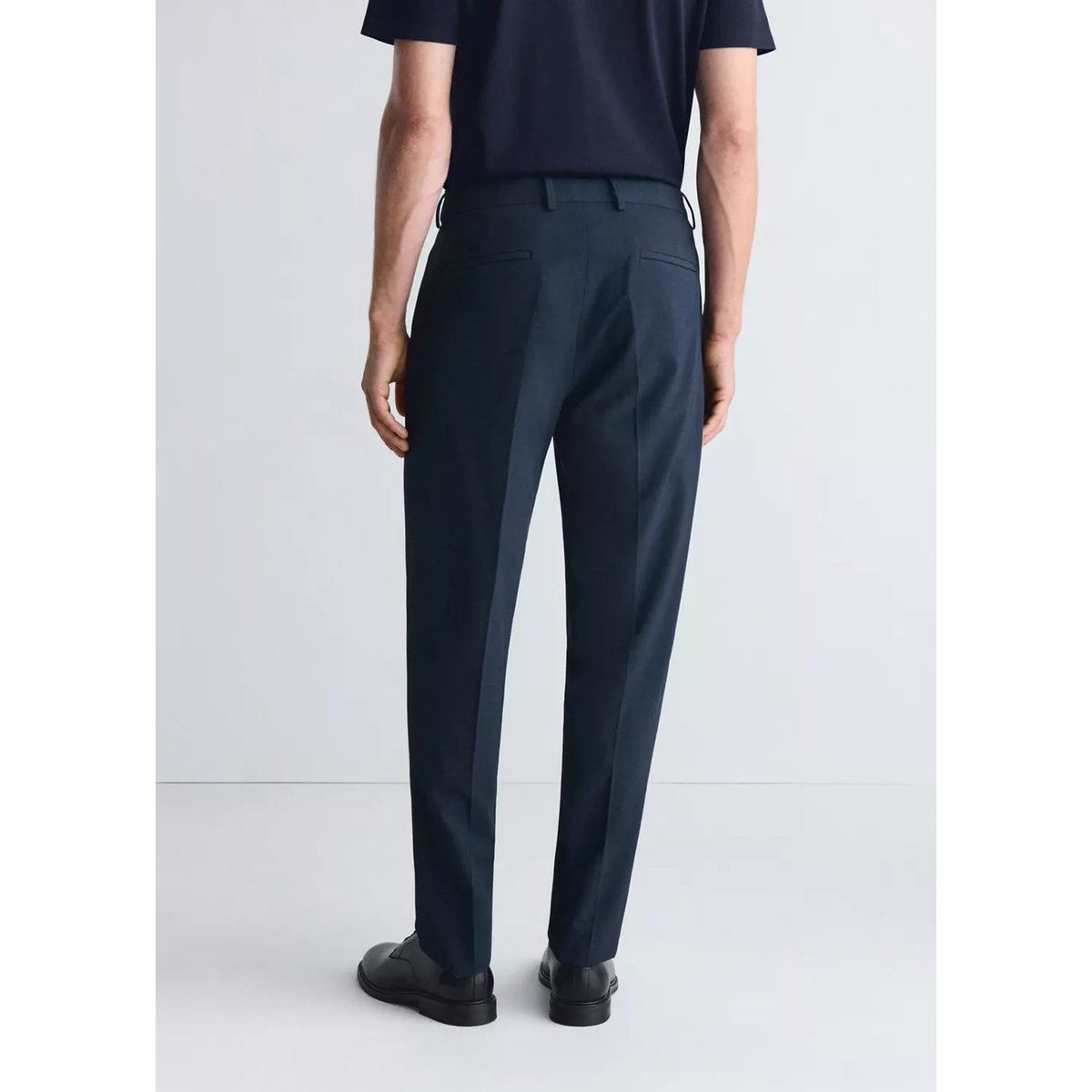 Pantalon thermorégulateur coupe slim bleu, MANGO MAN