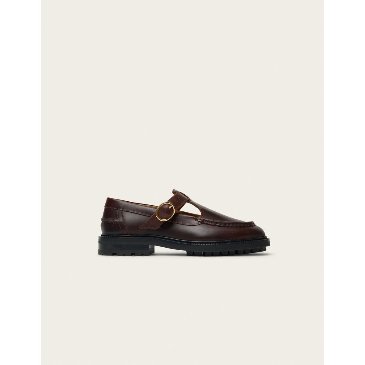 Derbies AYRO cuir pull-up marron, ODAJE