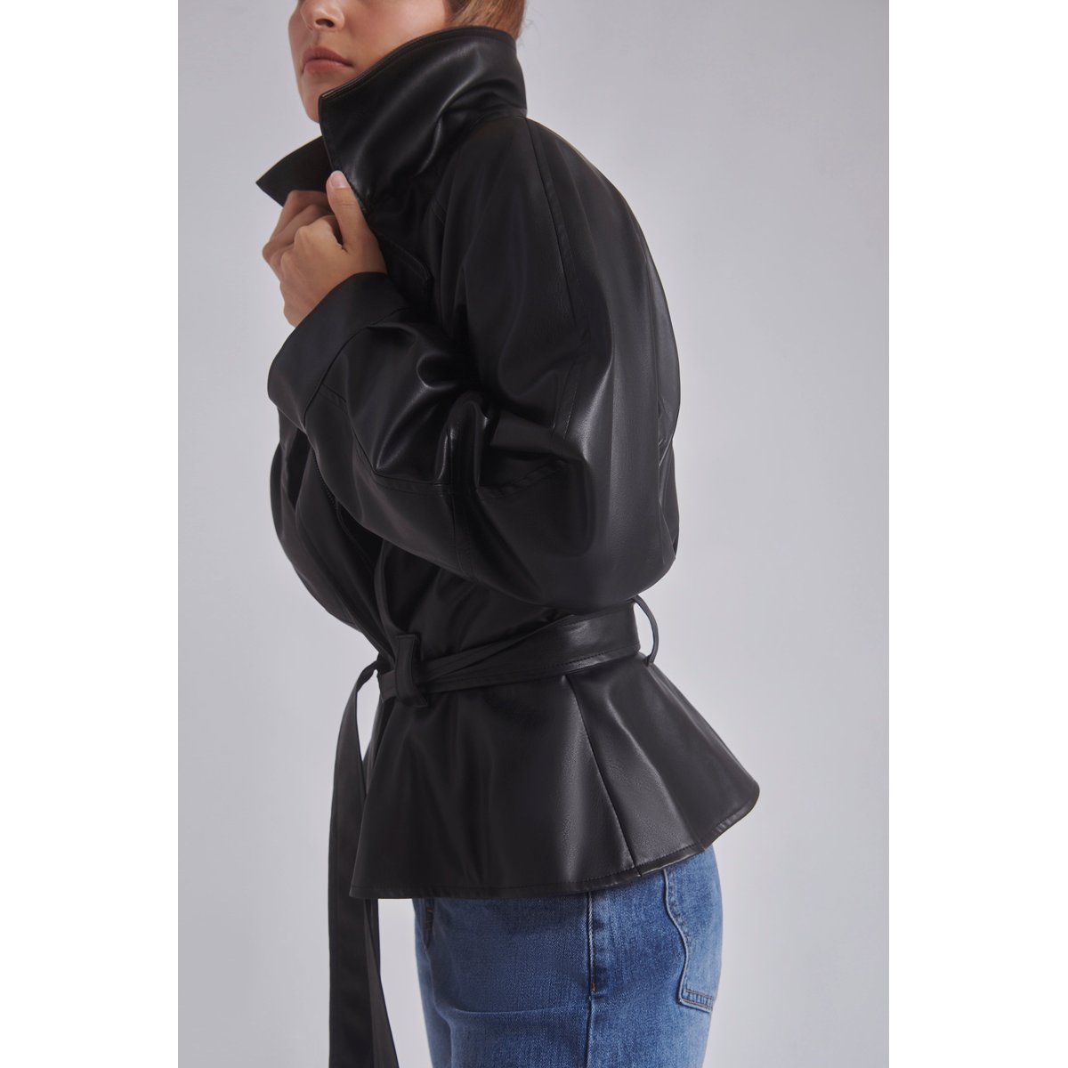 Veste similicuir JANIS noir, BENOA