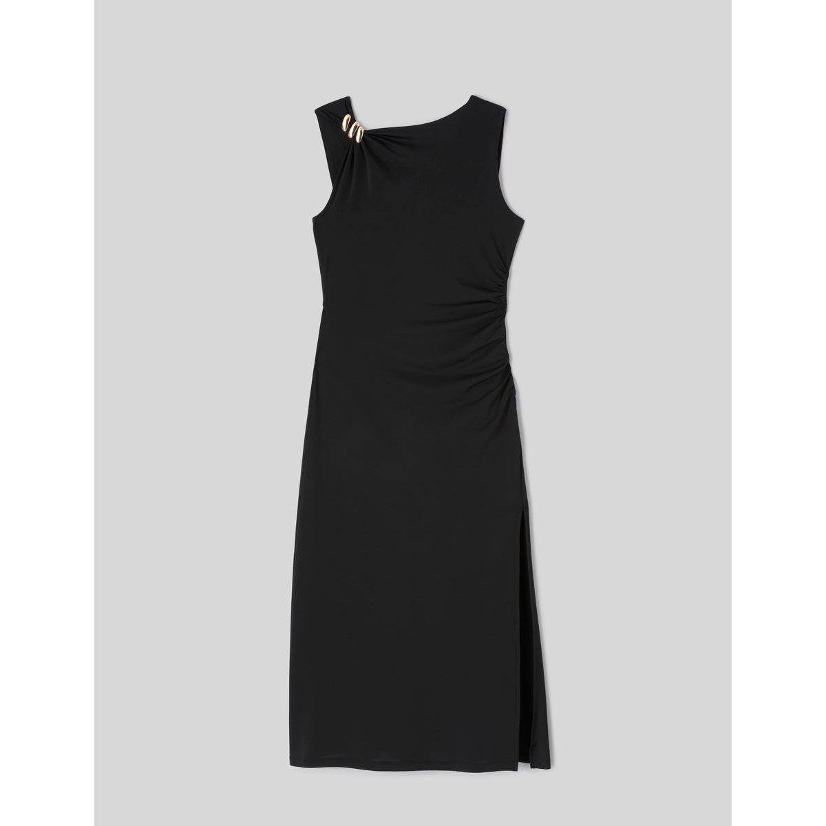 Robe longue drappée noir, BZB