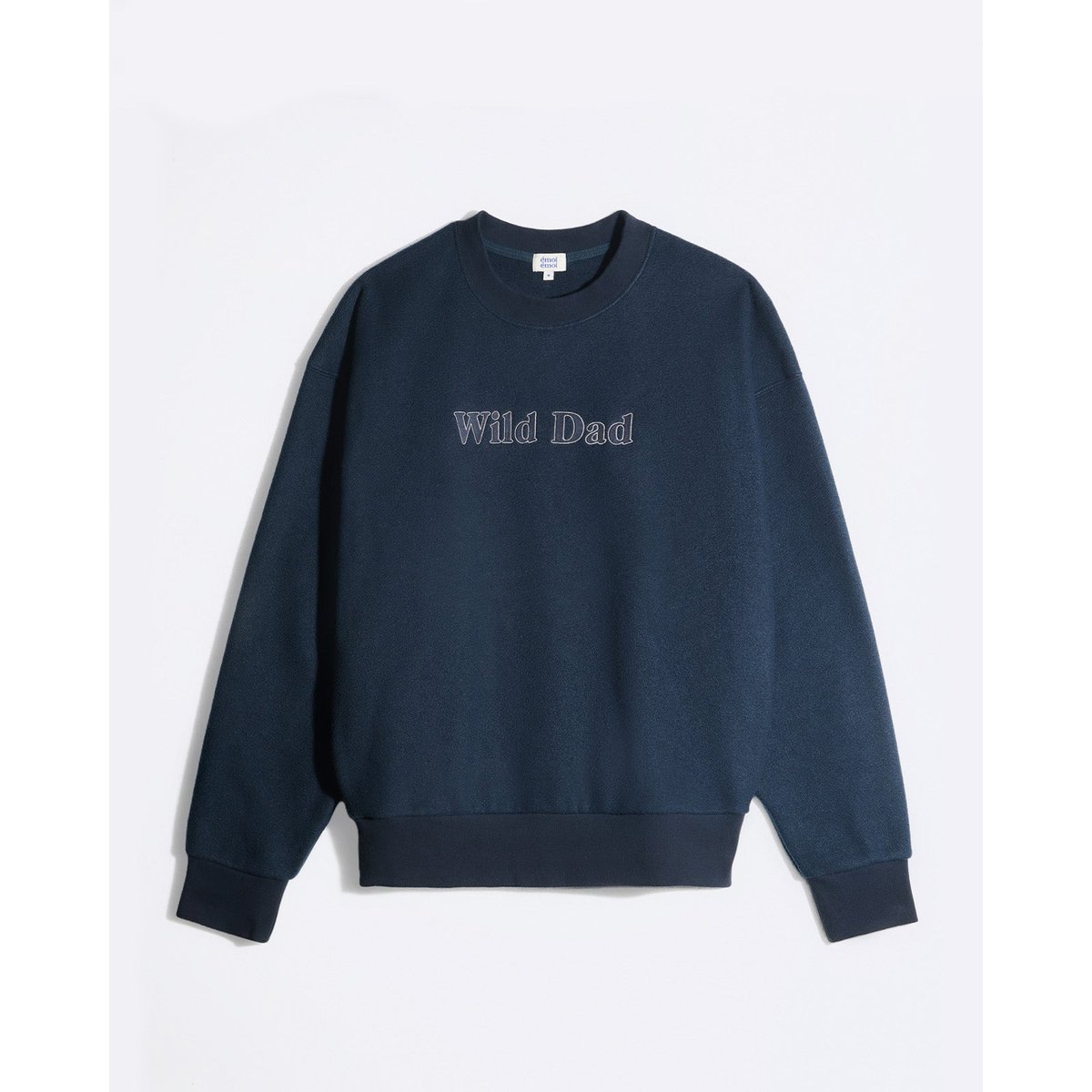 Sweat Wild dad brodé bleu nuit, EMOI EMOI