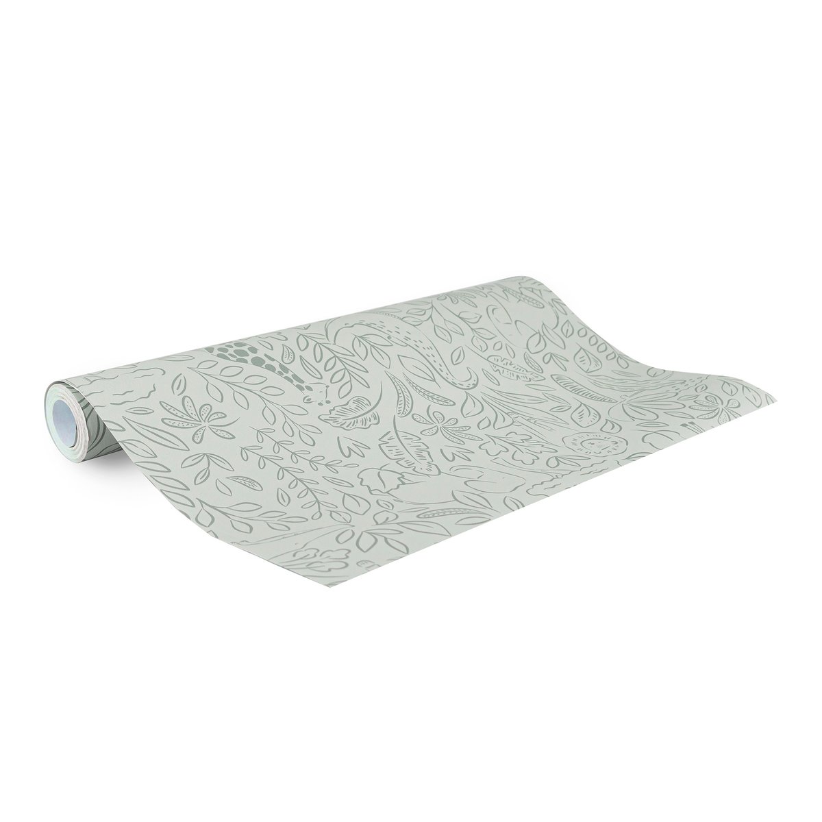 Papier peint pour enfant Petits animaux de la forêt vert sauge, LITTLE DUTCH