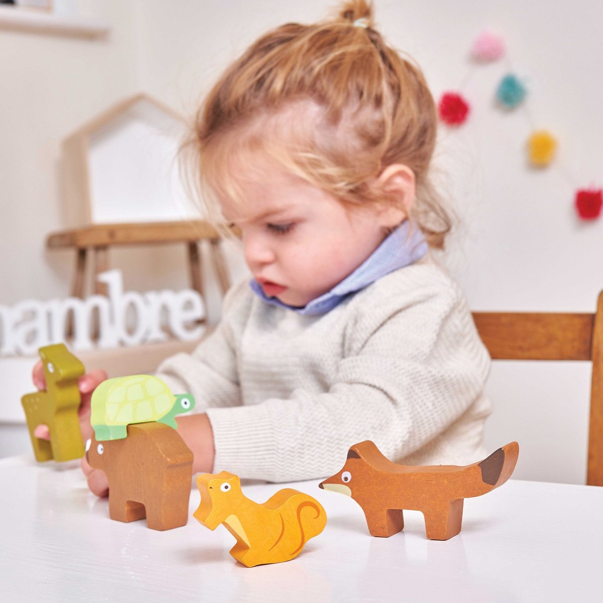La tour des animaux de la forêt blanc, LE TOY VAN