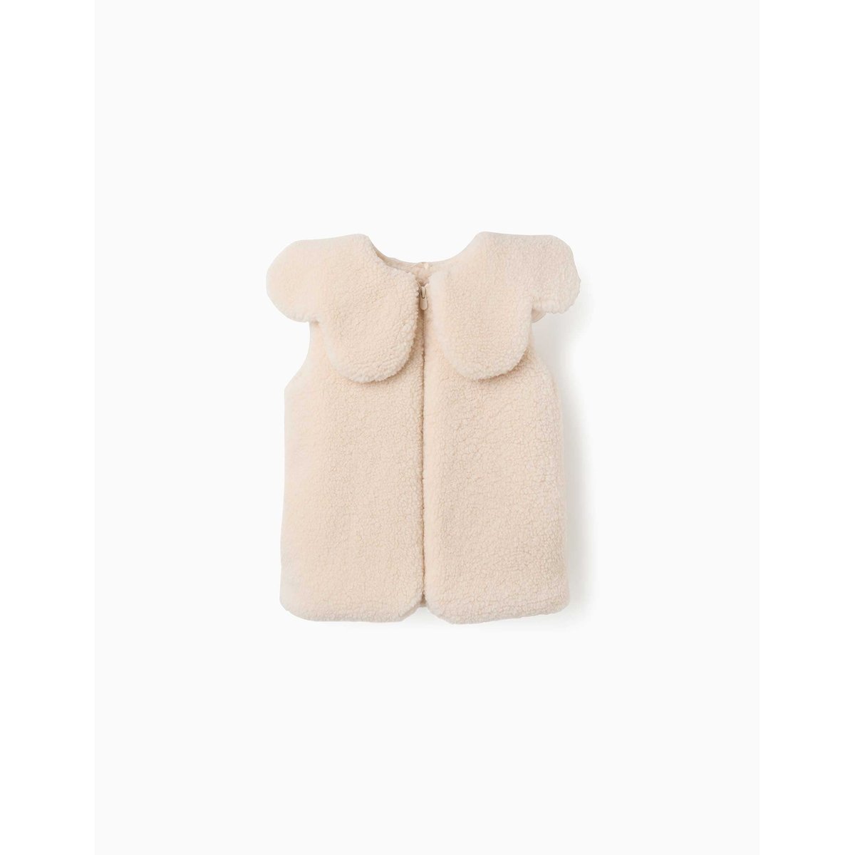 Veste sans manches matelassée en sherpa avec maxi col blanc, ZIPPY