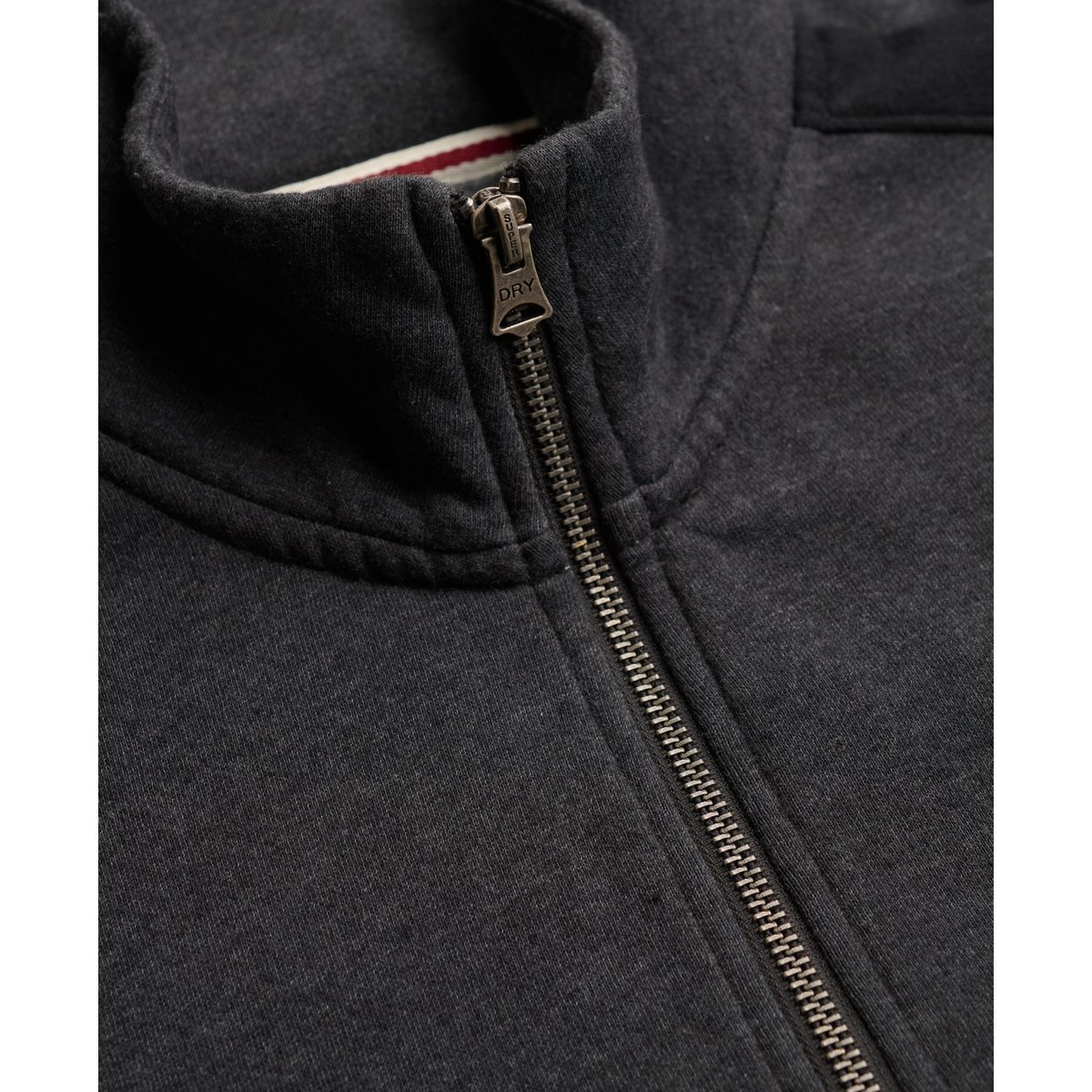 Veste Track Satin Applique Coupe Décontractée anthracite chiné, SUPERDRY