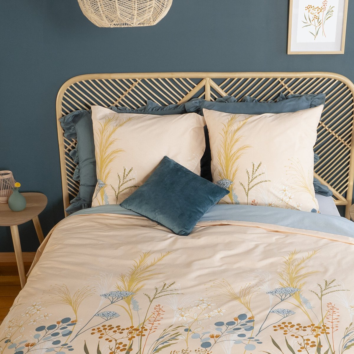 Parure housse de couette 100 % better coton bci helia rose saumon, C DESIGN HOME TEXTILE