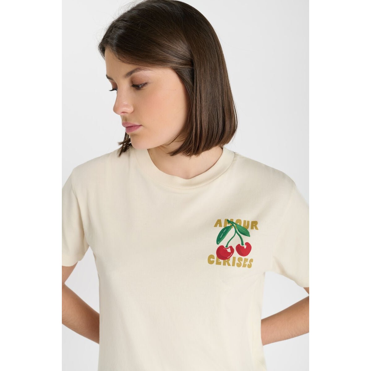 Tee-Shirt ARYAGI cream, LE TEMPS DES CERISES