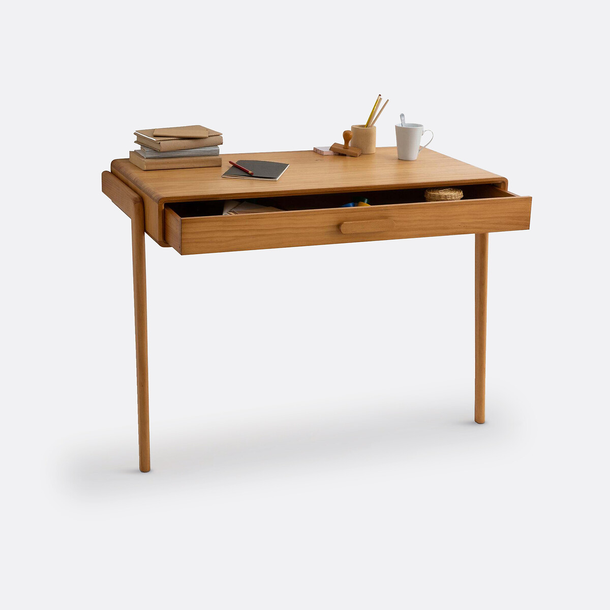 Vintage bureau Colas donker eikenhout, LA REDOUTE INTERIEURS