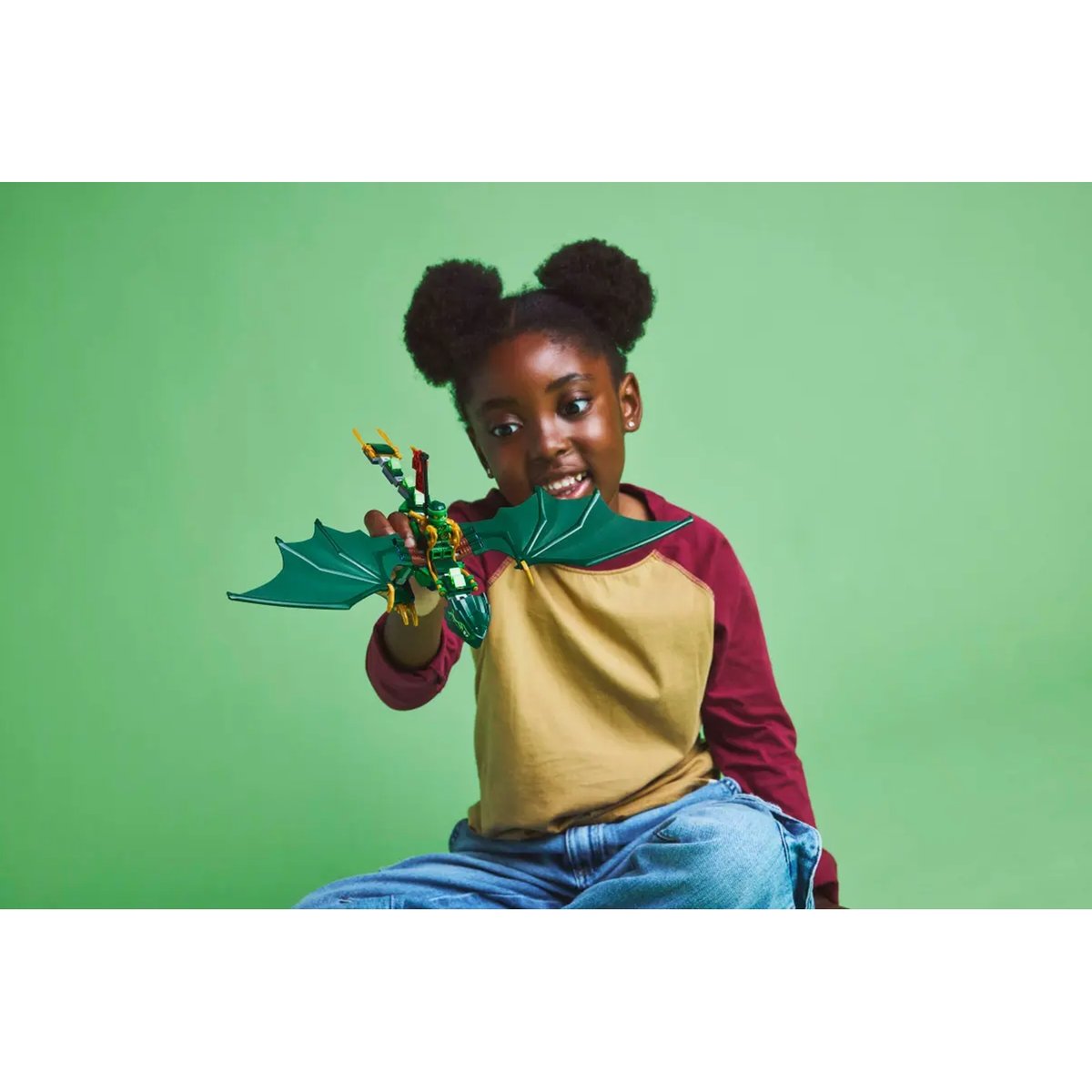 Le dragon vert de la forêt de Lloyd multicolore, LEGO