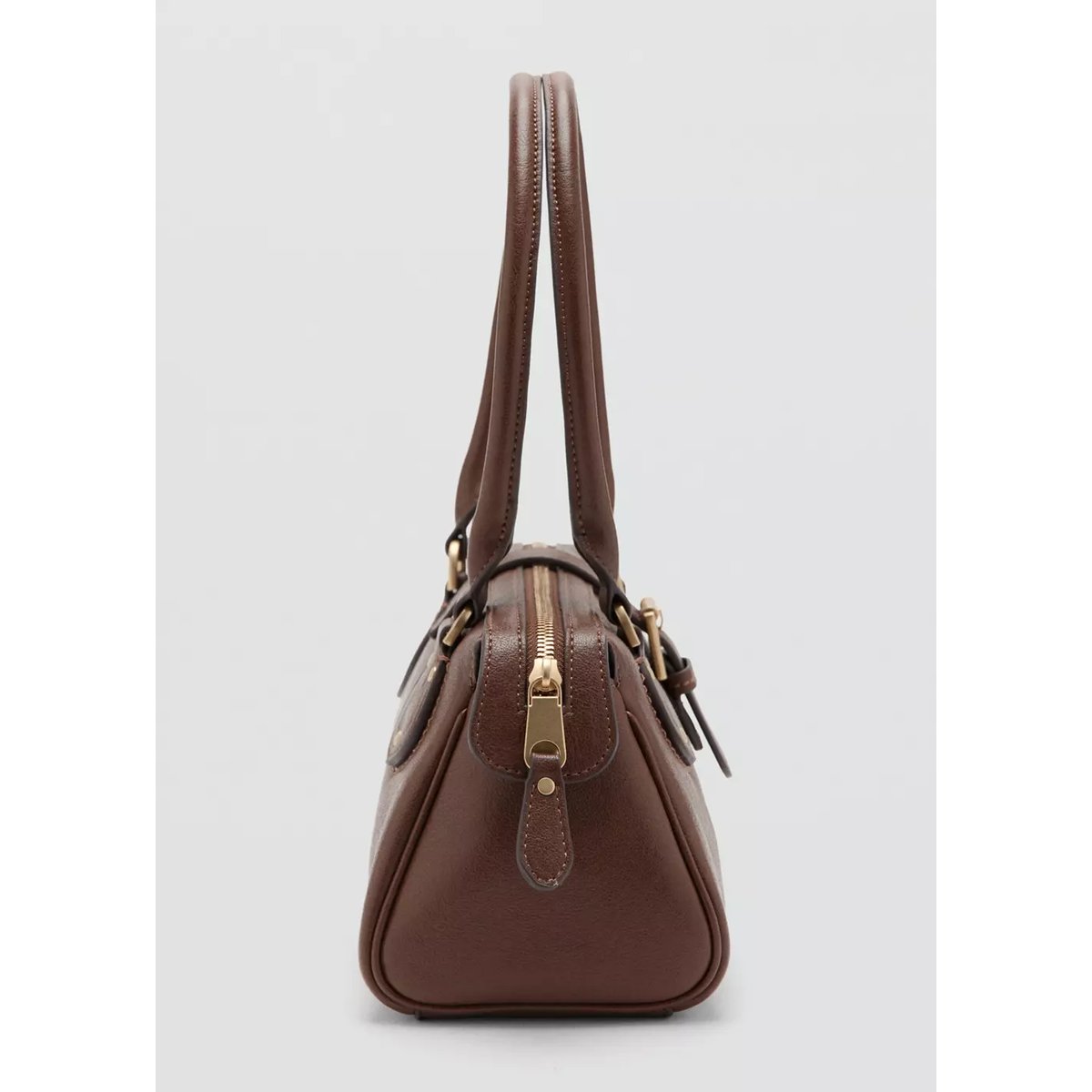 Sac bowling à boucle marron, MANGO