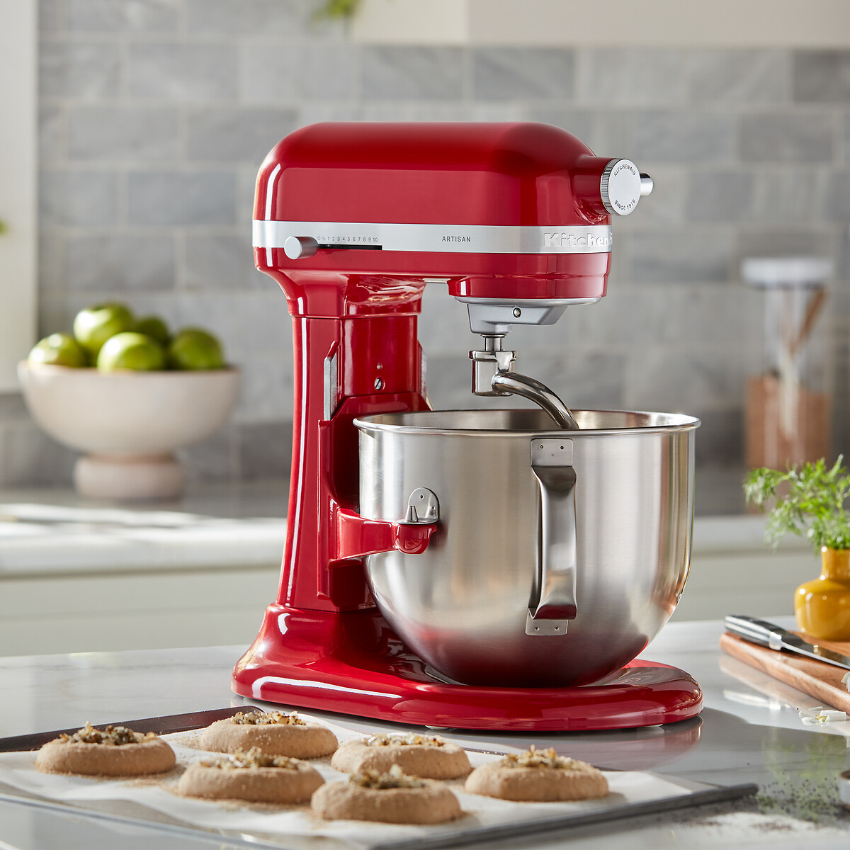 Artisan 5.6L Stand Mixer - 5KSM60SPXB red, KITCHENAID