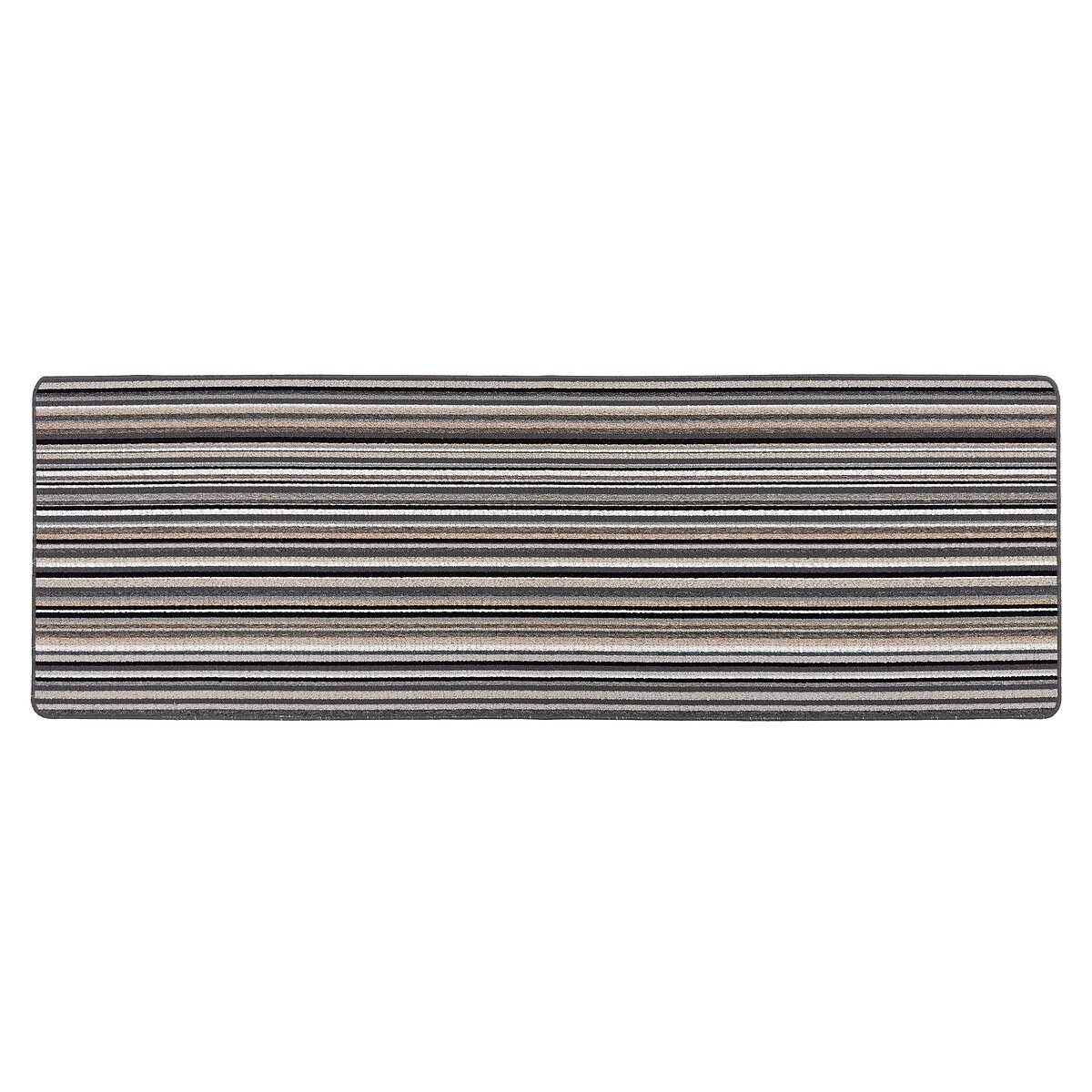 My Stain Resistant Candy Multi Mono Stripe Runner Mat white/black striped, MY MAT