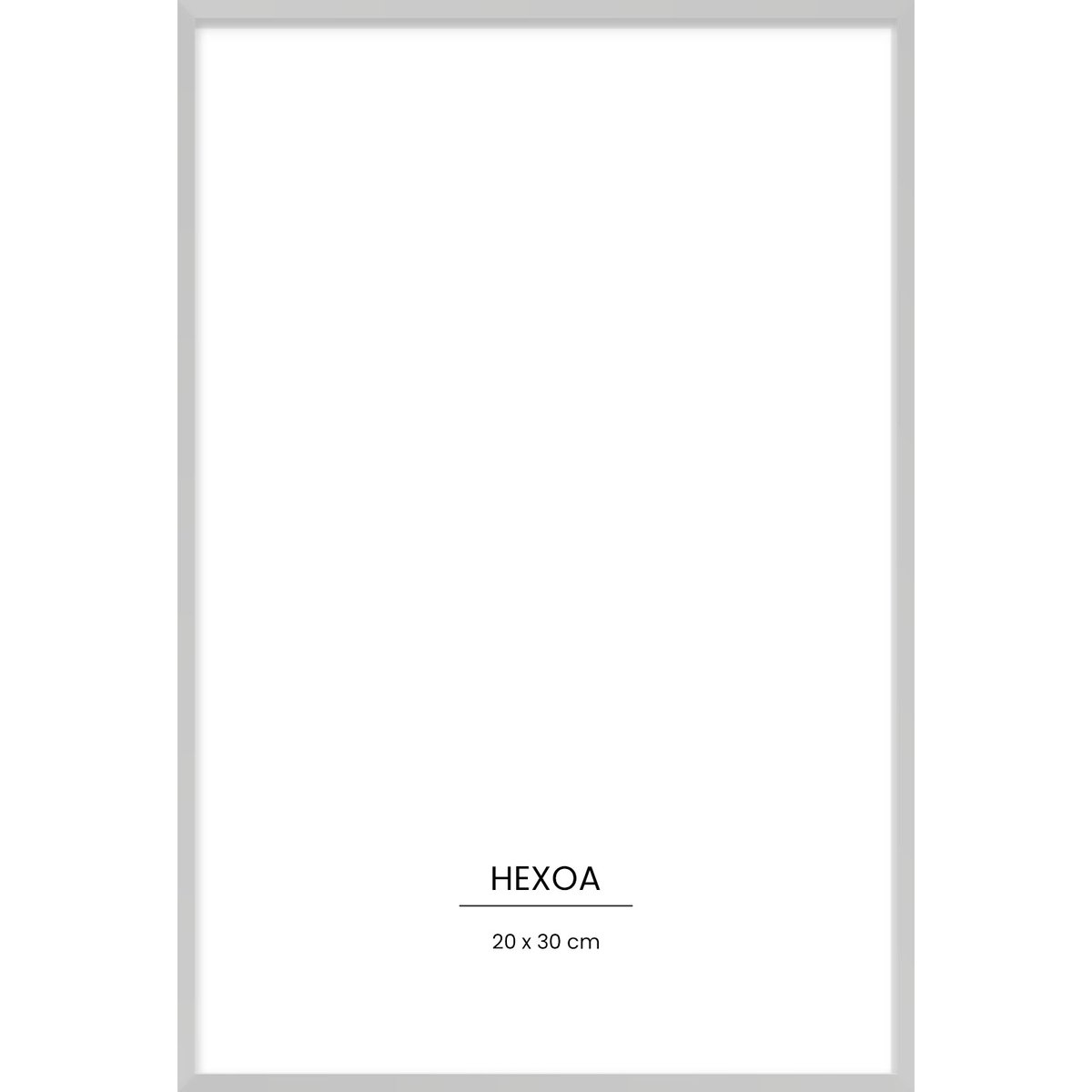 Cadre métal argenté 20x30cm cadre seul, HEXOA
