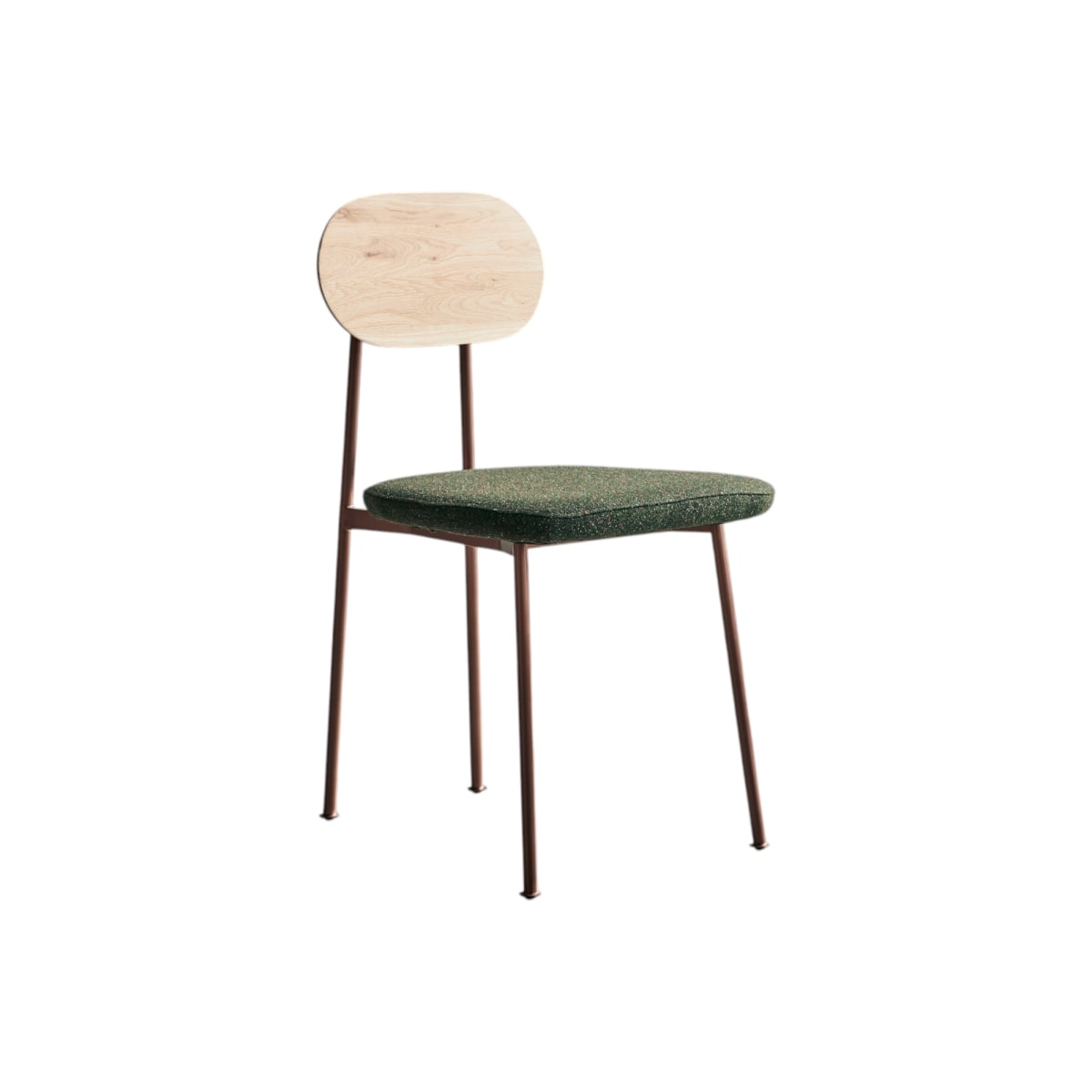 Chaise en Tissu massif, YUTAPI vert, TIKAMOON