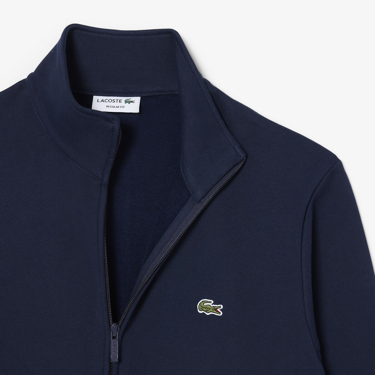 Sweatshirt mit Reissverschluss aus Molton marine, LACOSTE