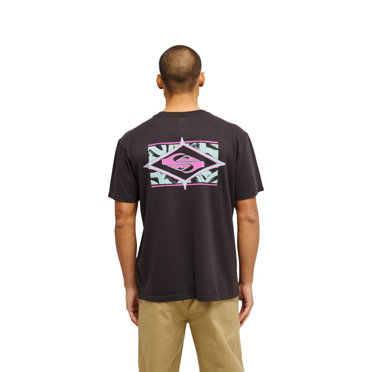 T-Shirt manches courtes EVO SWELL SQUAD noir tarmac, QUIKSILVER