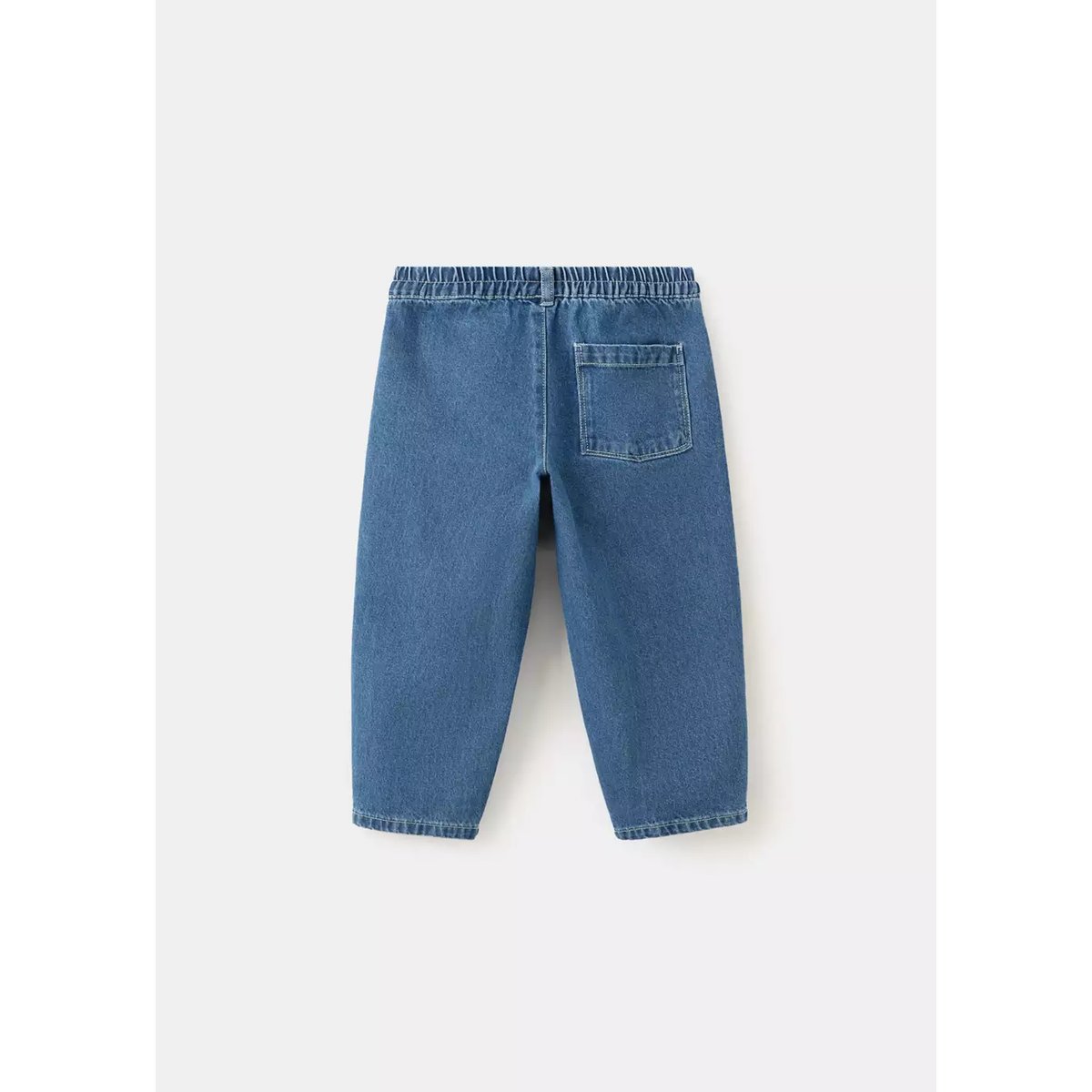 Jean comfy-fit écussons bleu moyen, MANGO BABY