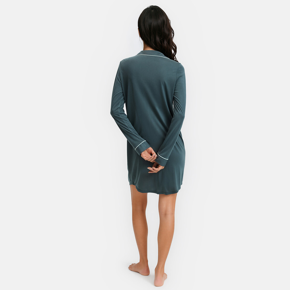Chemise de nuit liquette pétrole, ANNE WEYBURN