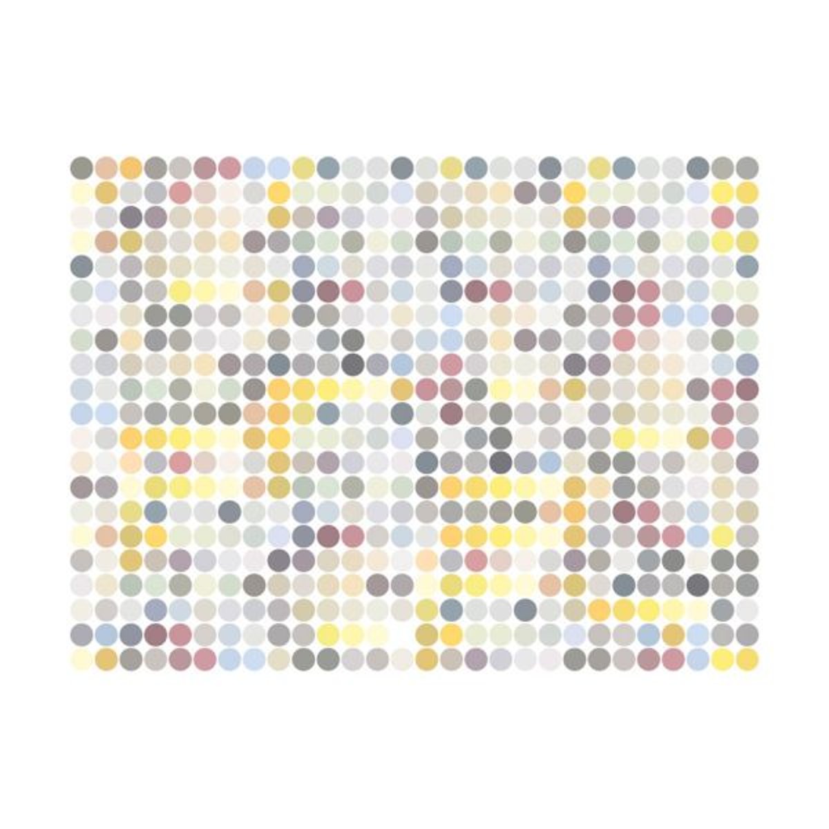 Papier peint intissé panoramique Colored polka dots multicouleur, EDEN