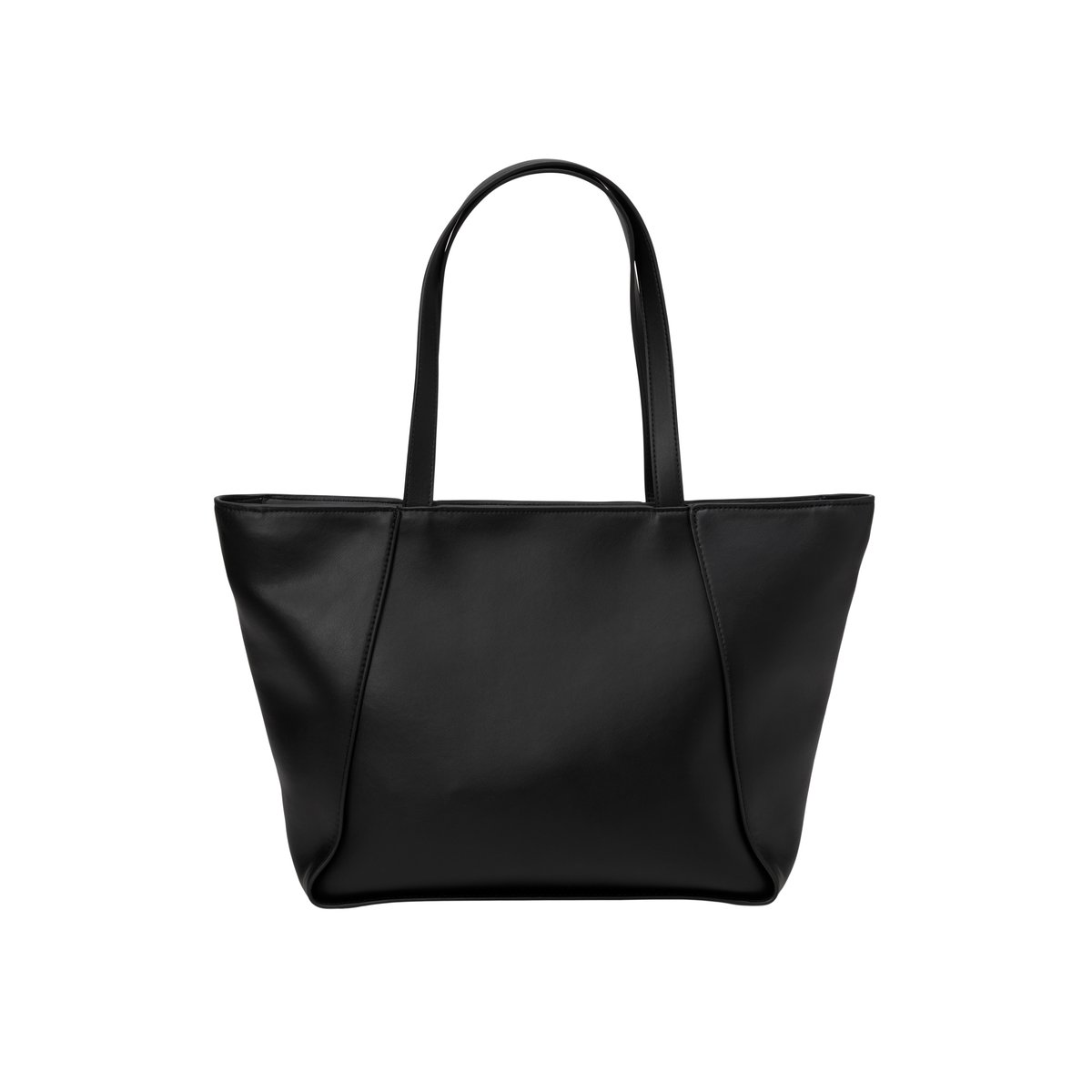 Shopper en une alternative de cuir en polyester recyclé noir, MARC O'POLO