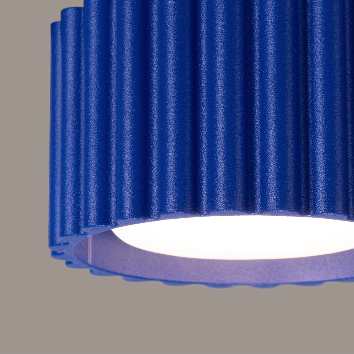 Plafonnier Aluminium Outremer Gx53 1 Aura bleu, EDEN
