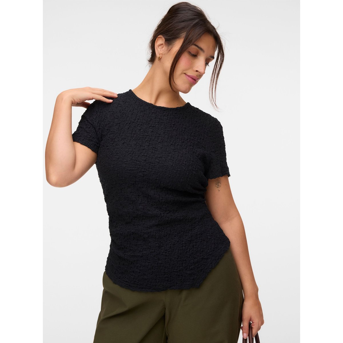 Top Asymétrique noire - black, VERO MODA