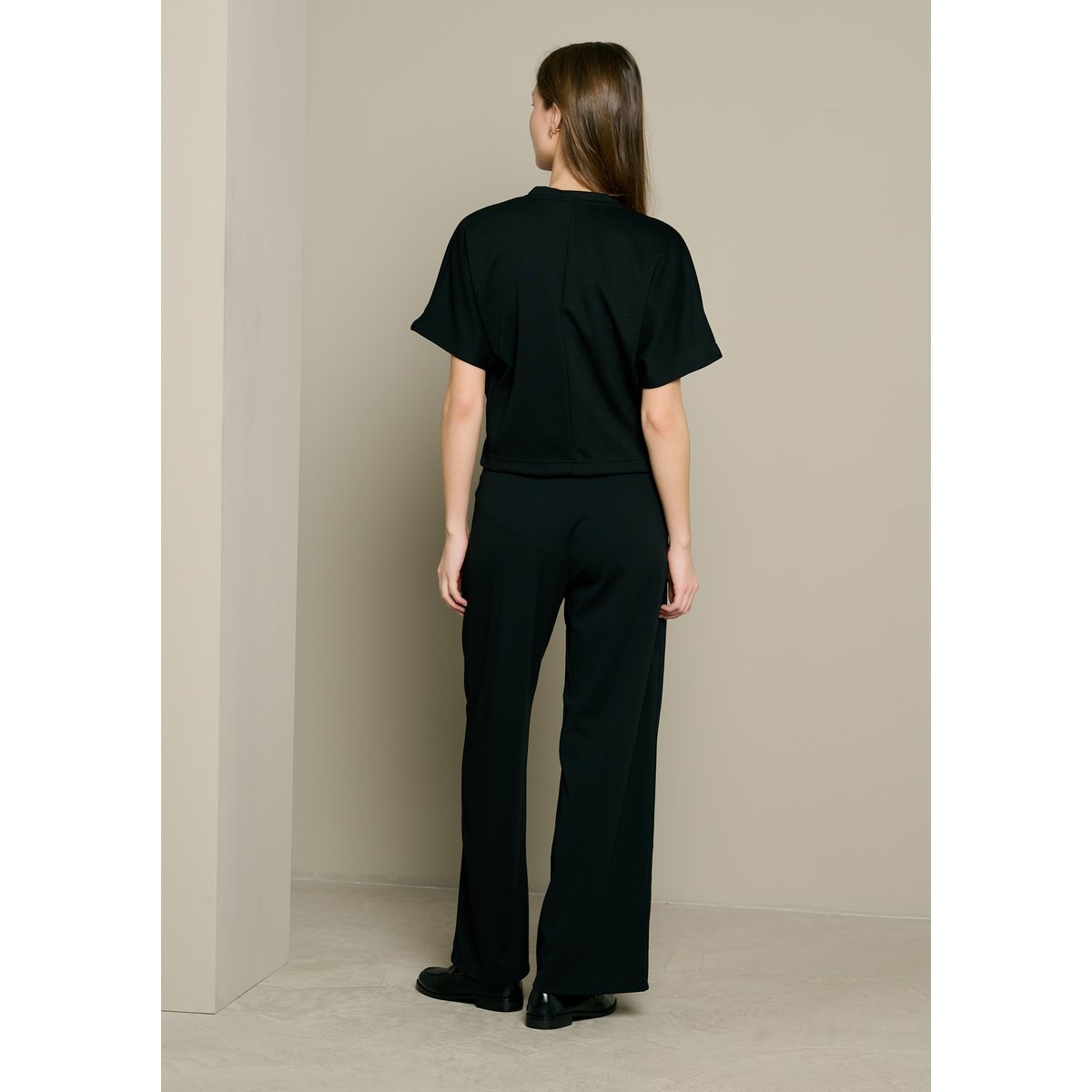 Pantalon large noir, LOLALIZA