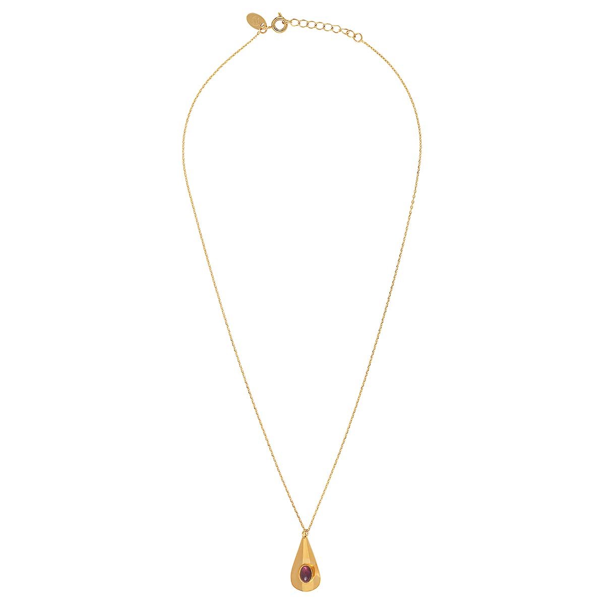Collier  amethyste doré - calla violet, CAROLINE NAJMAN
